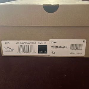 dolce vita Zina white/black leather